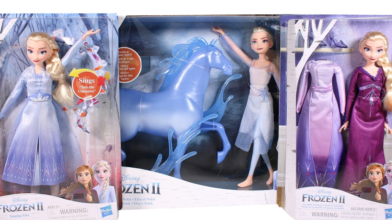 Disney Frozen 2 Elsa Dolls Unboxing Toy Review