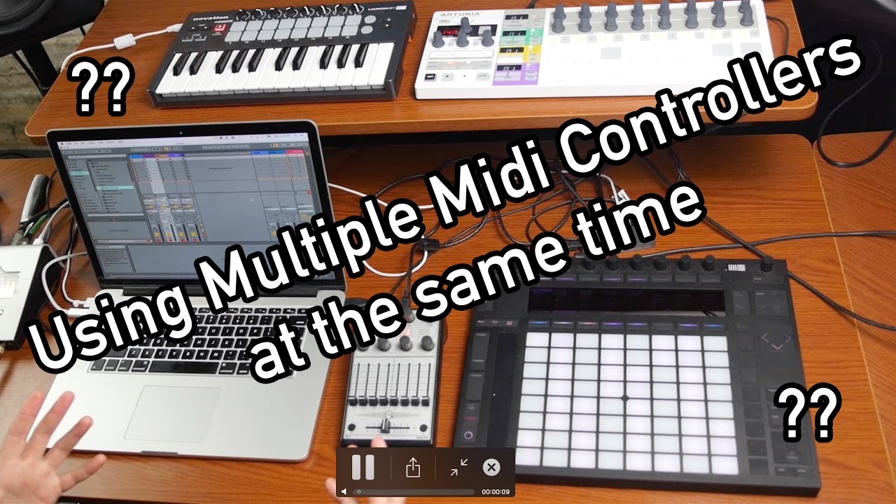 Использование нескольких MIDI-контроллеров в Ableton Live