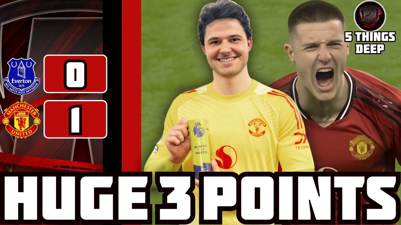 HUGE WIN!!! BIG STEP TOWARDS CHAMPIONS LEAGUE | Everton Vs Man Utd 0:1 | 5 Things Deep