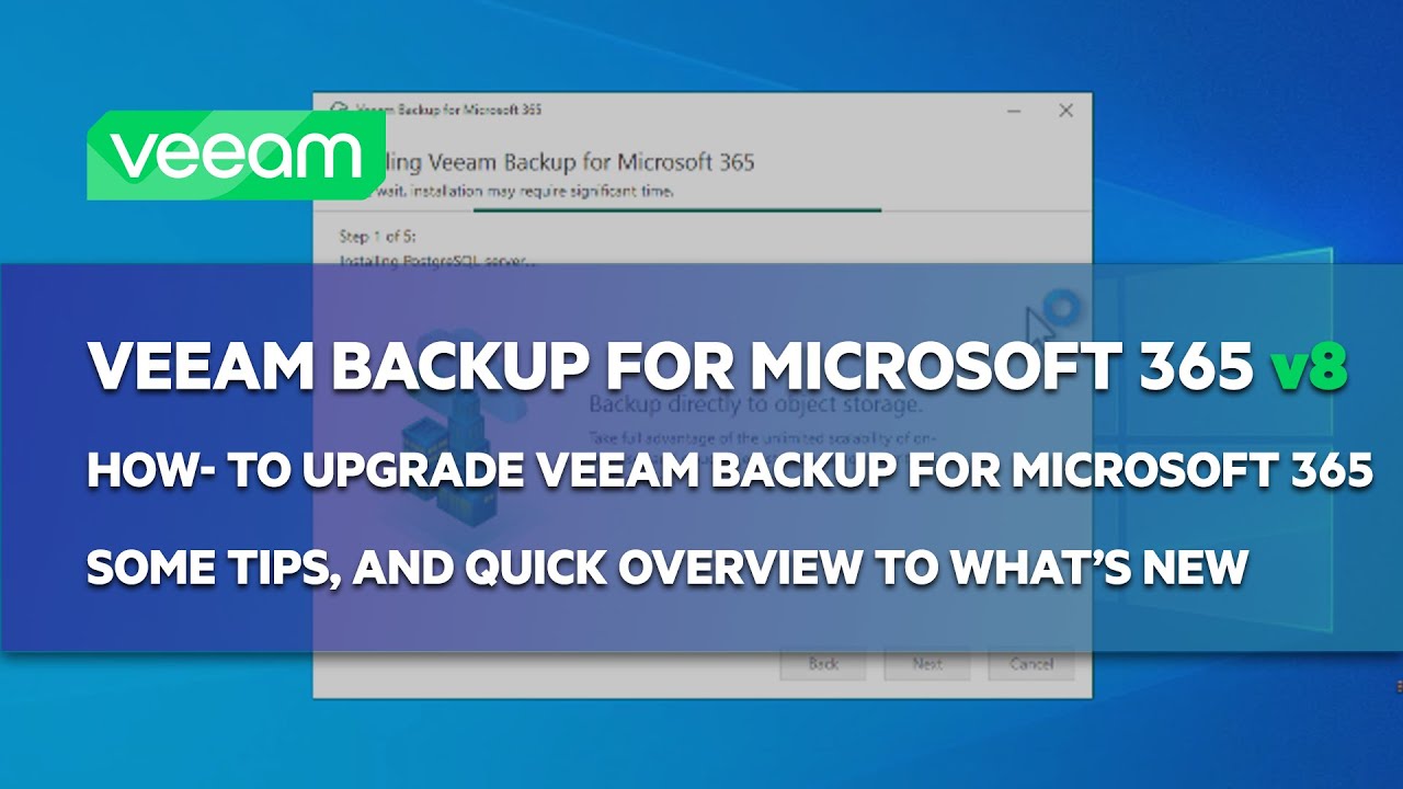 [EN] Veeam: How-to upgrade to latest release, Veeam Backup for Microsoft 365 v8