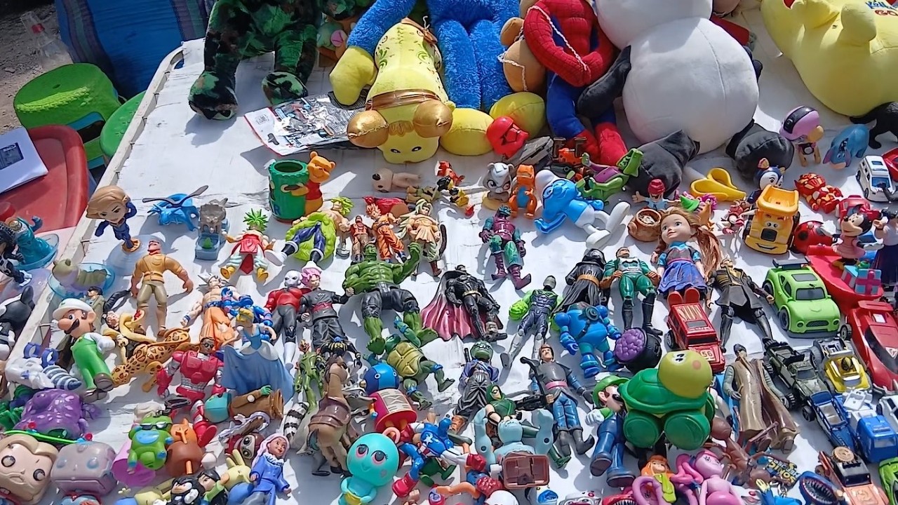 Viendo productos en la feria