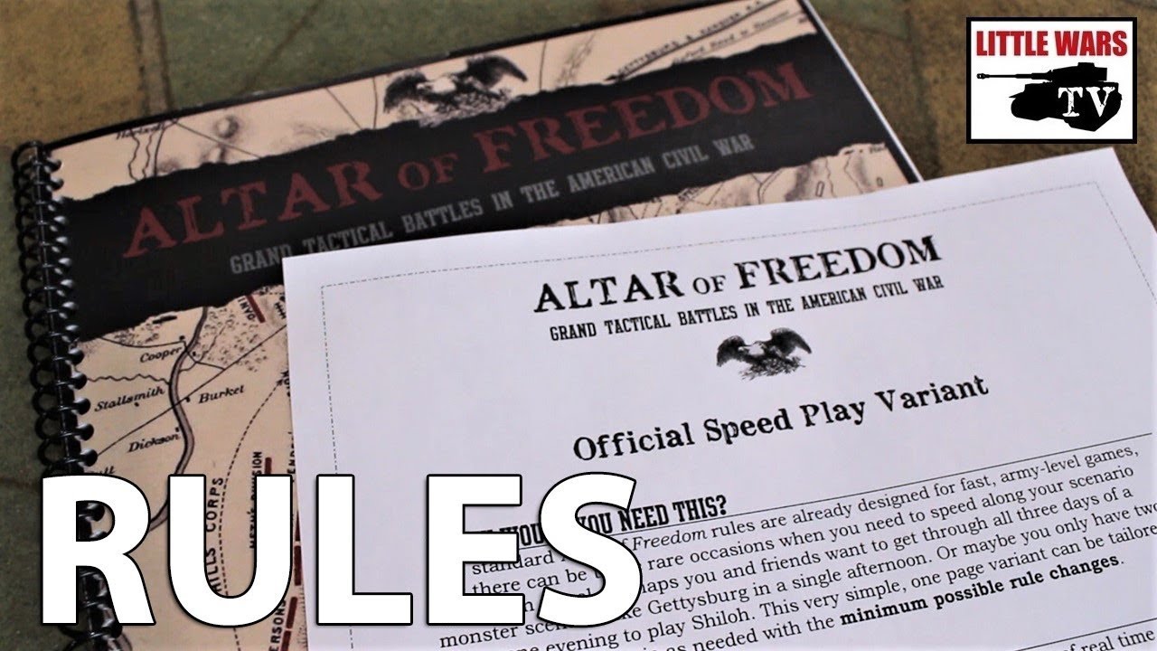 Altar of Freedom Speed-Play Rules