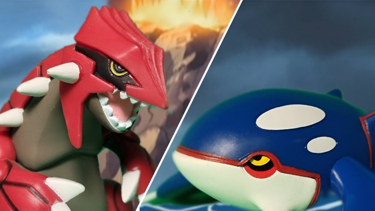 Pokemon Groudon & Kyogre figure unboxing + collection update!