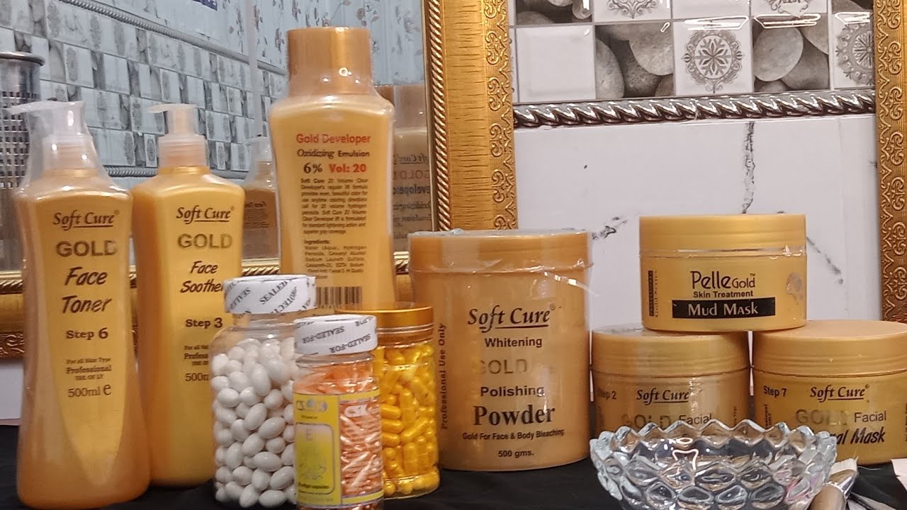Gold skin polish | By hoorain salon | soft cure products 