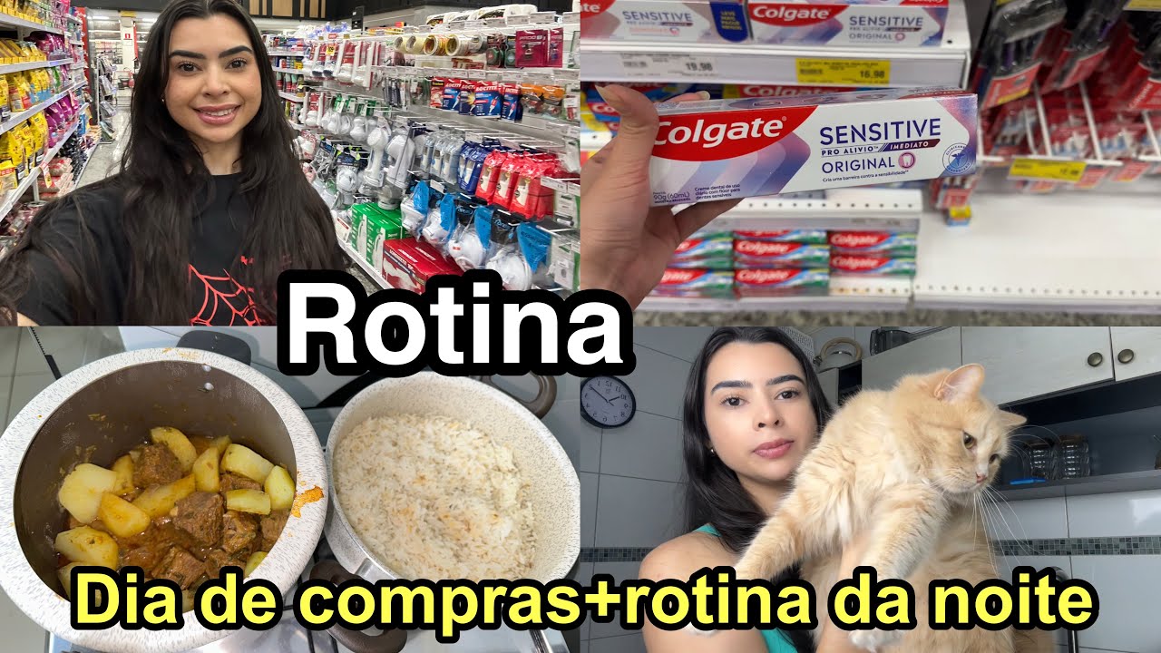 ROTINA SOLO - COMPRAS de SUPERMERCADO + JANTA PICADINHO de CARNE 