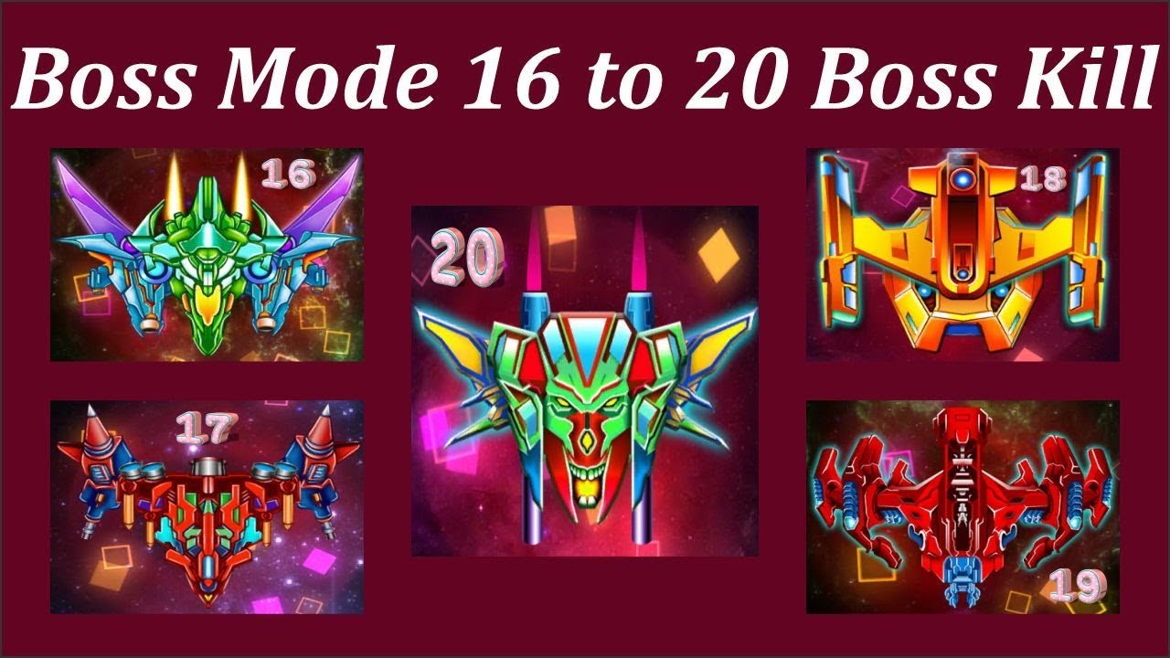 Galaxy Attack Alien Shooter ( Boss Mode ) 16 To 20 Boss
