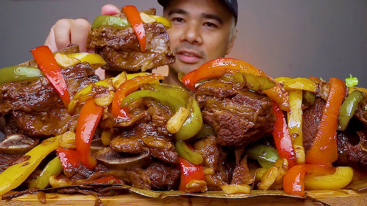 BEEF STEW WITH 3 COLORS OF BELL PEPPER | ALFIE EATS