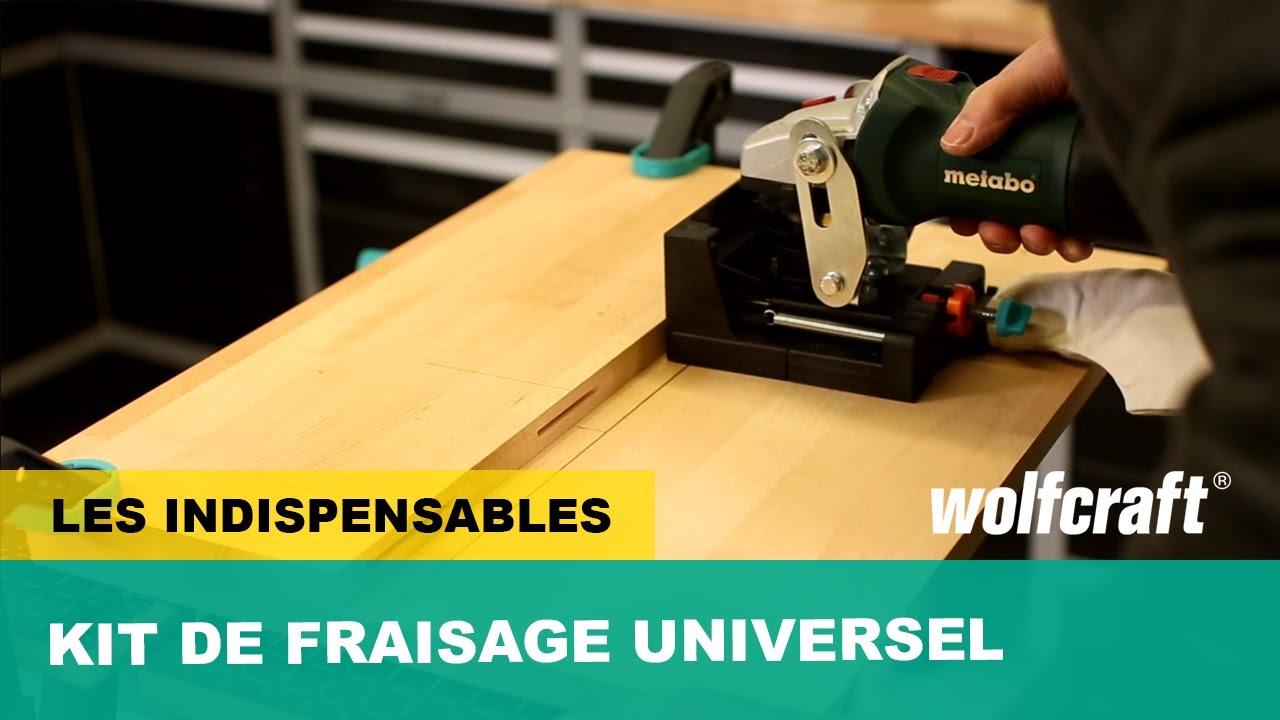Comment r&eacute;aliser des assemblages pr&eacute;cis avec une meuleuse - Kit de fraisage universel | wolfcraft