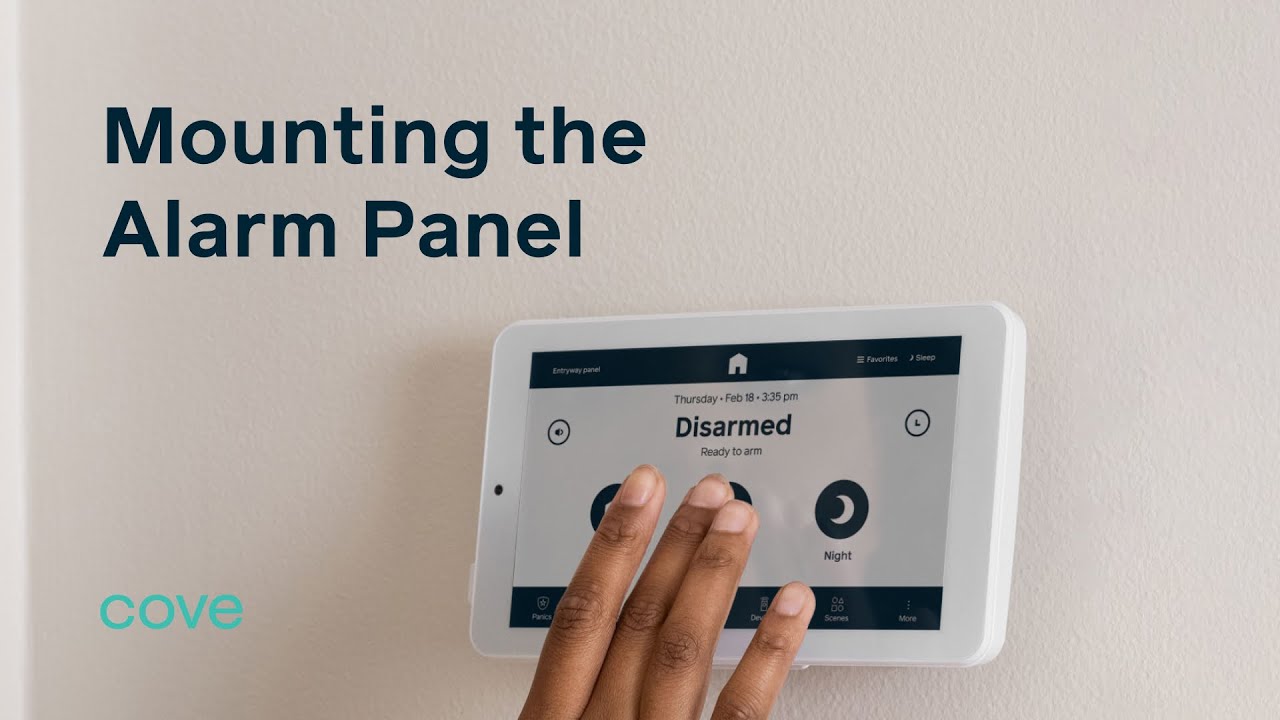 How to Mount Your Alarm Panel ,@Covesmart