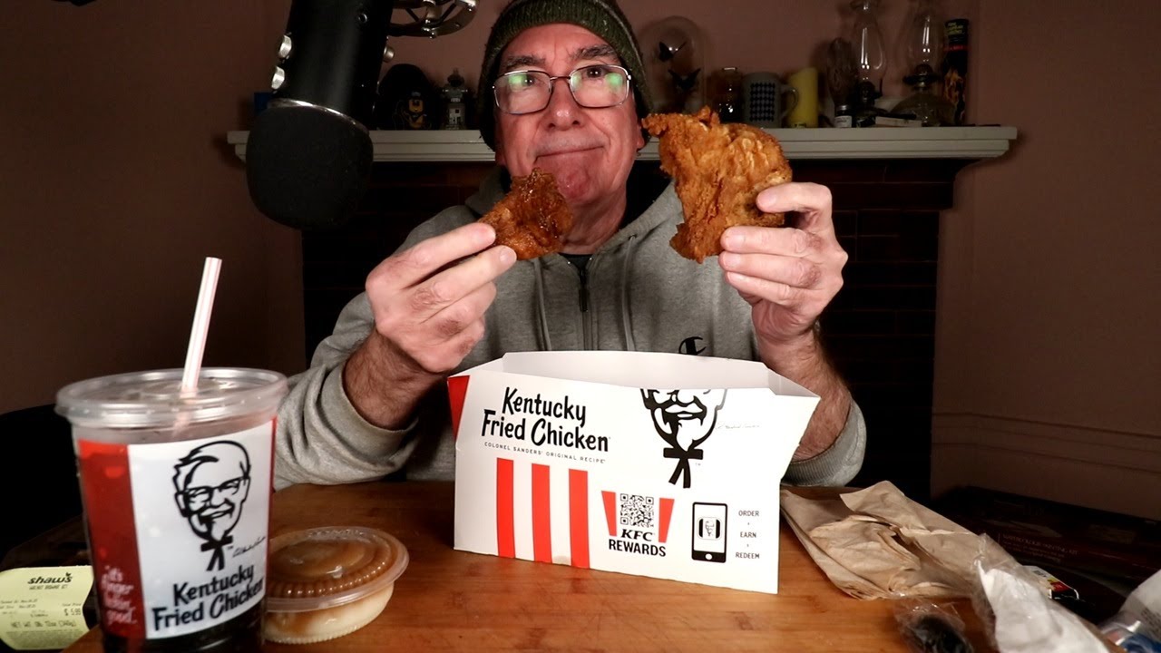ASMR KFC Three Piece Box Set Mukbang