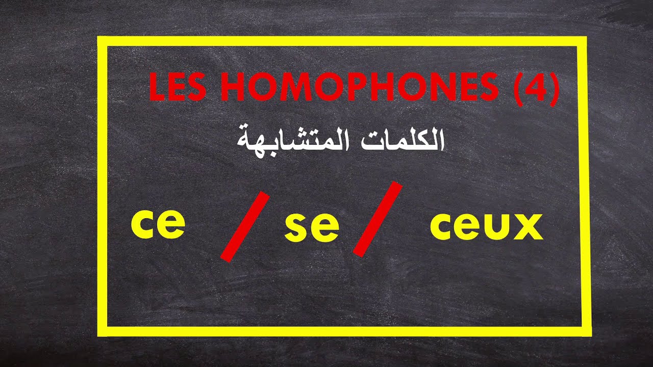 ce , se et ceux