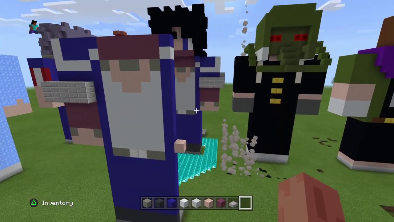 Minecraft Dabi playerskin statue tutorial