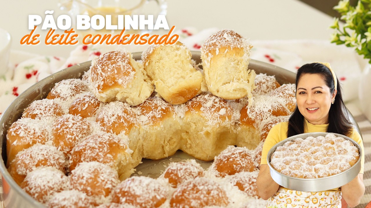 NUNCA MAIS COMPRE PÃO DOCE – RENDE MUITO! PÃO BOLINHA DE LEITE CONDENSADO FOFINHO – Dika da Naka