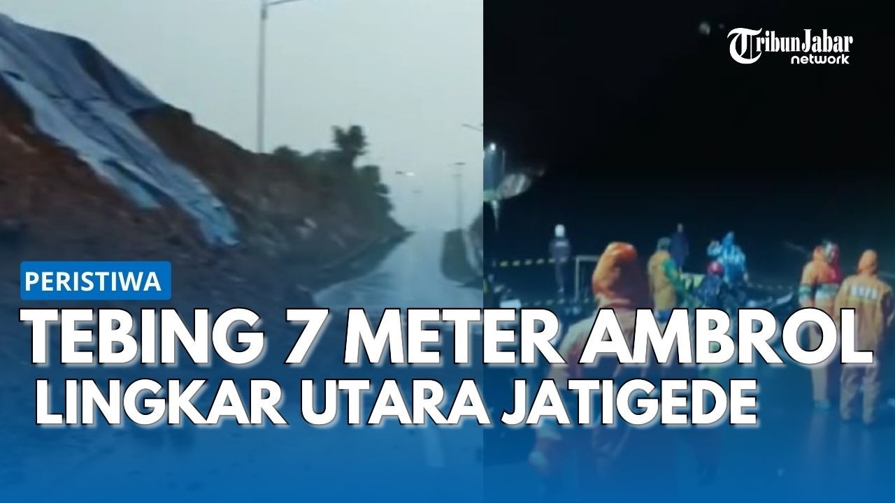 Longsor Lingkar Utara Jatigede Sumedang: Tebing 7 Meter Ambrol, BPBD Pastikan Tak Ada Korban