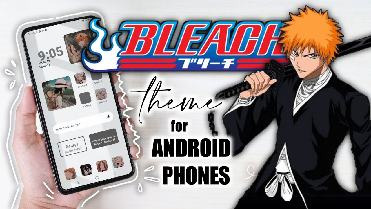 🌒 how to make an anime themed phone - bleach theme (all icons customized)