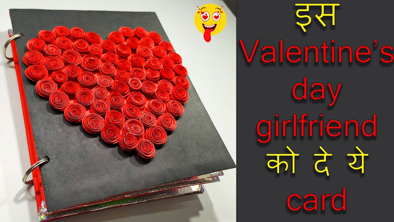 How to make Valentine's Day special scrapbook tutorial || Valentine's week card || DIY ideas❤❤😍😍