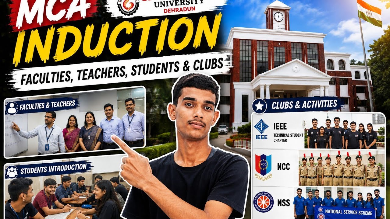 Graphic Era MCA Induction 2026 🎓 | IEEE, NCC, NSS + Faculties & Students Intro #induction #college 