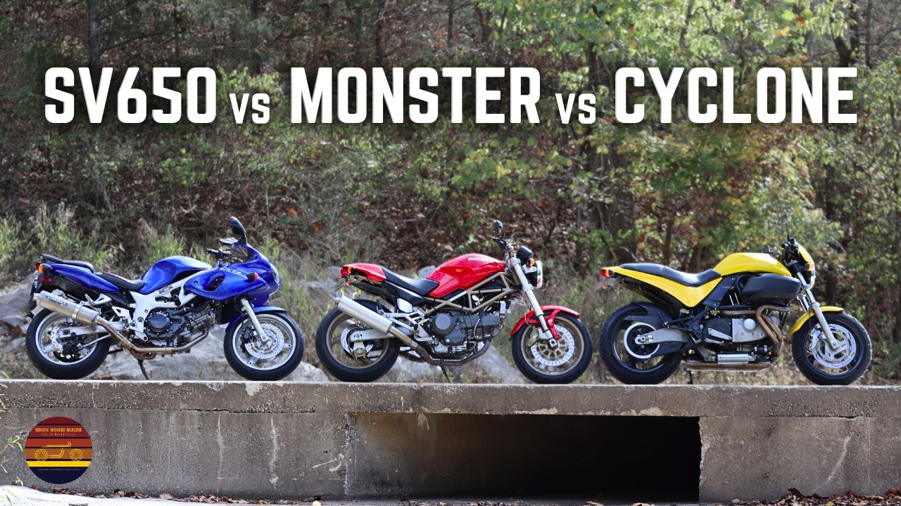 Suzuki SV650 против Buell Cyclone против Ducati Monster! Что лучше?