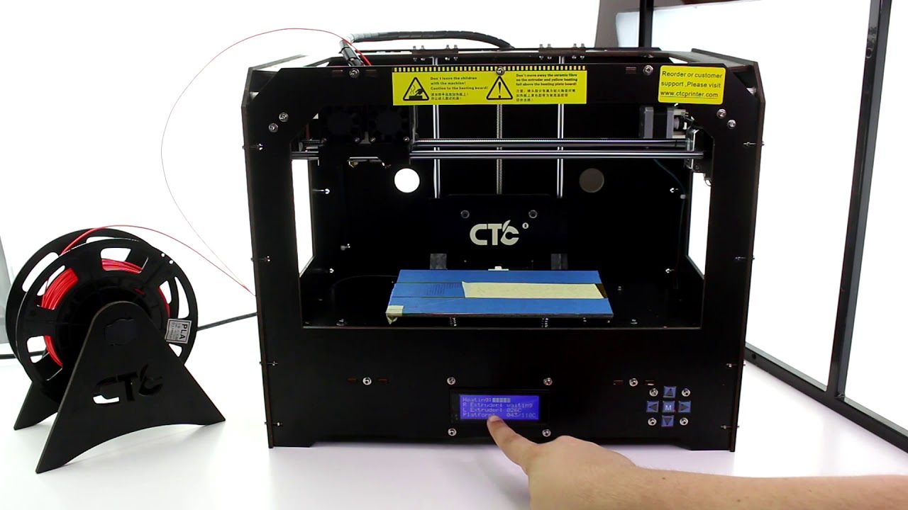 Unboxing 3D Drucker CTC Replicator 2 von Colorfish Doppelextruder Printer