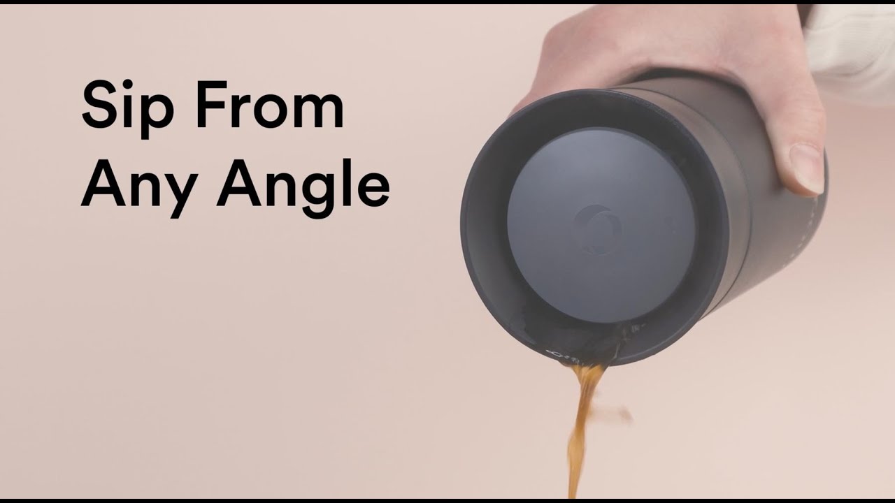 The Best Coffee Mug for Travel - Moon 360&deg; Travel Mug - One Click to Open, Drink from Any Angle
