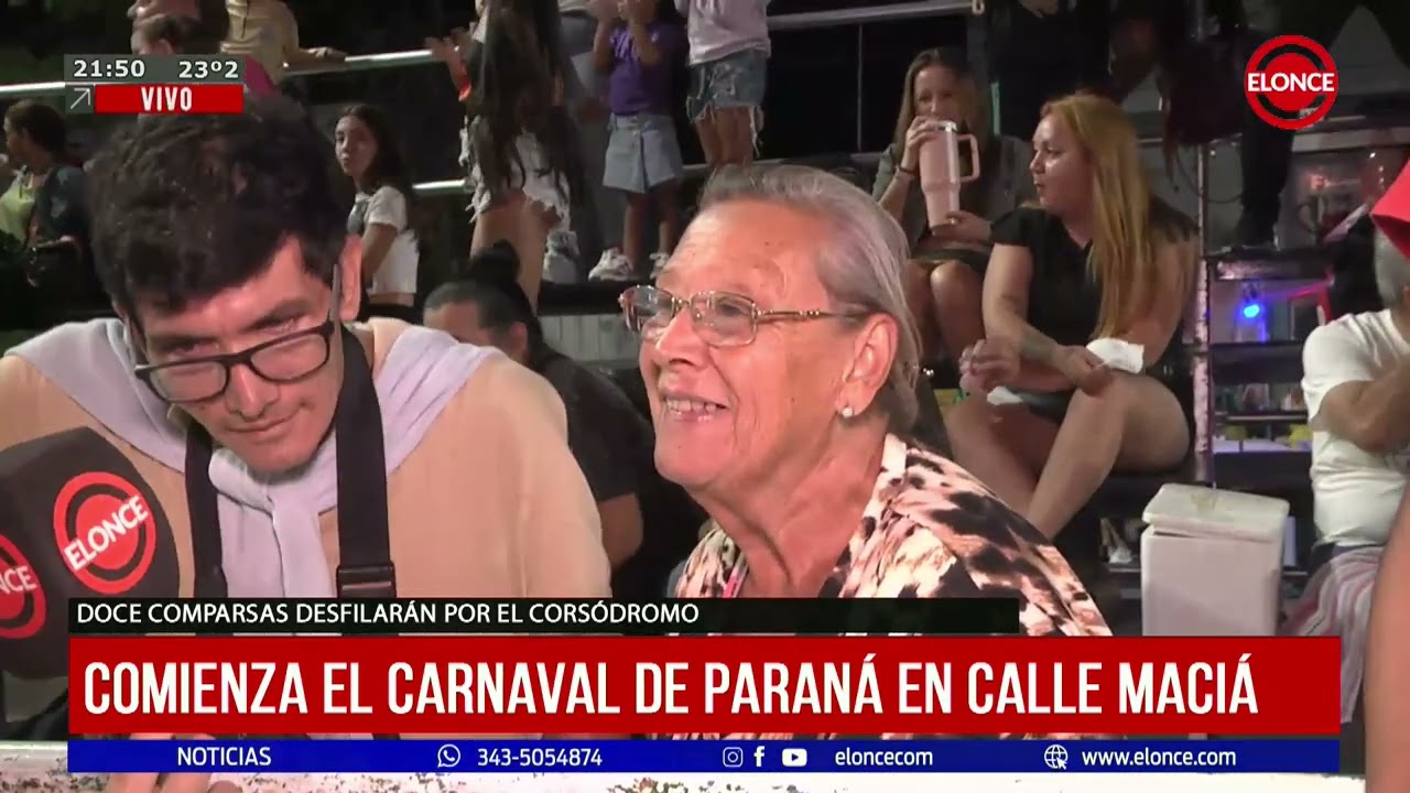Comienza el carnaval de Paraná en calle Maciá