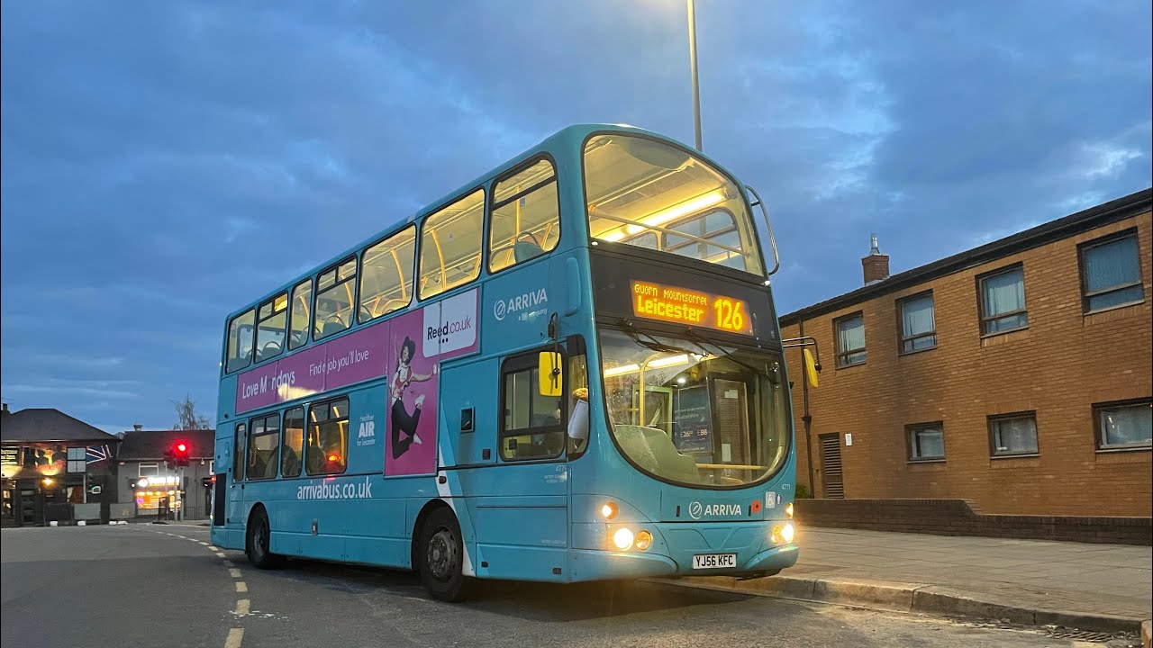 *LOVELY MOTOR* Arriva Midlands DAF DB250 Wright Pulsar Gemini 4771 (YJ56 KFC) - Service 126