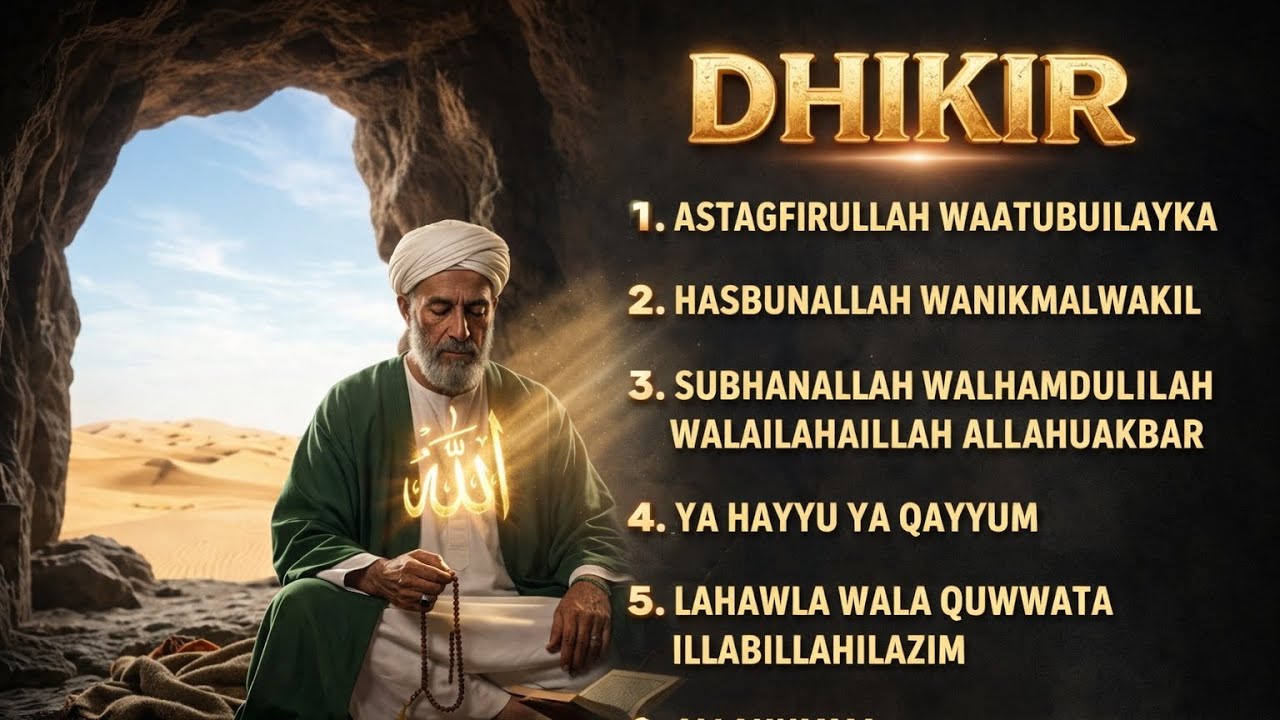 Powerful Daily Dhikr Collection | Increase Rizq, Forgiveness & Inner Peace
