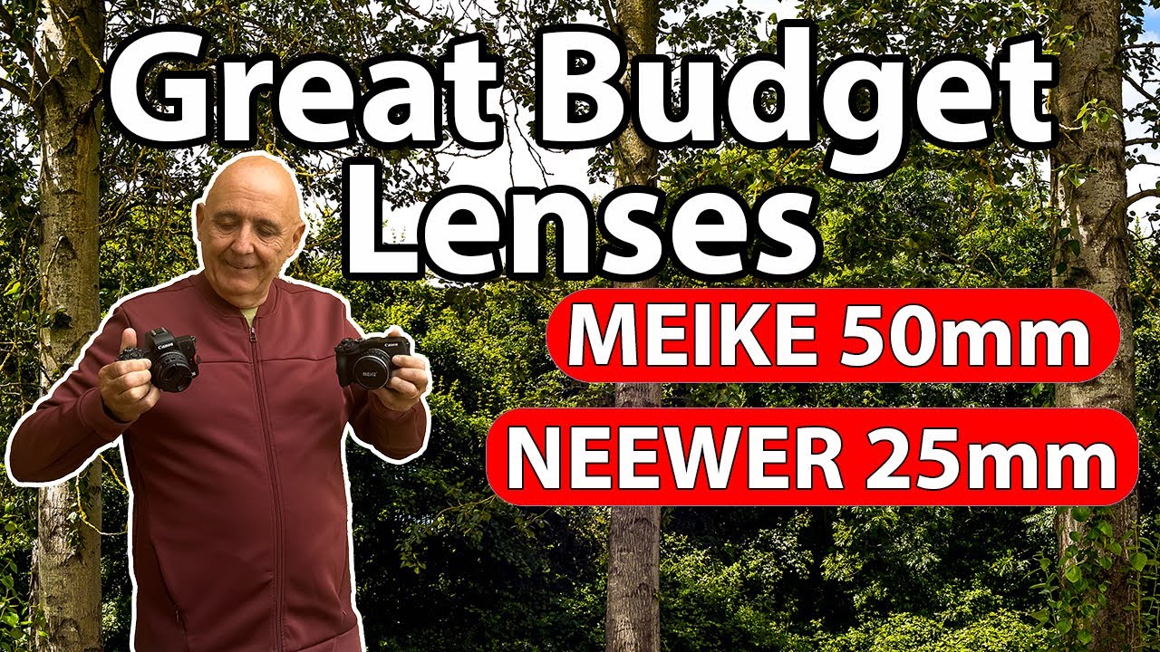 Canon M50 Mark ii with Budget Manual Focus Lenses Neewer 25mm and Meike 50mm including Canon M6 M2