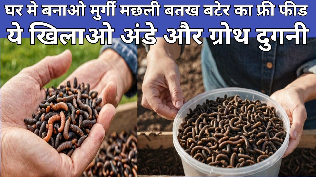 ऐसे घर पर बनाएं पोल्ट्री फीड | Easy Homemade Poultry Feed Making Process| urban agro |bsfl
