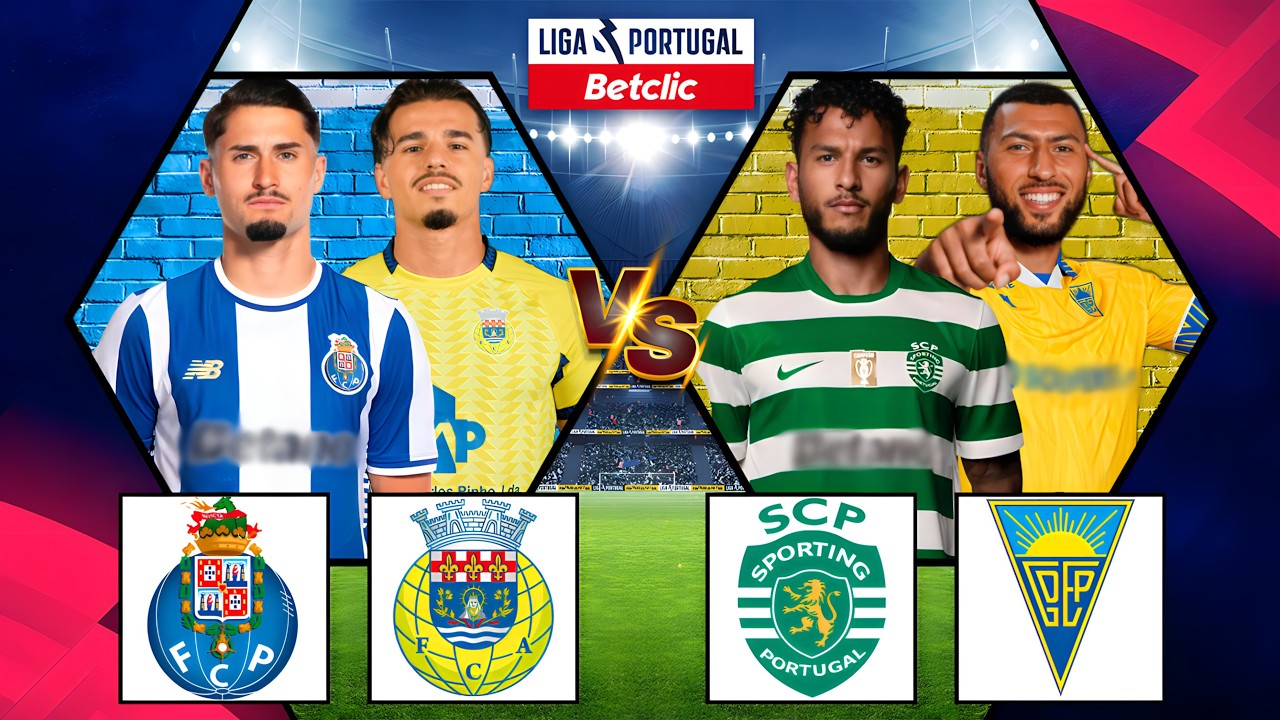 🔴LIVE | PORTO x AROUCA / SPORTING x ESTORIL | LIGA PORTUGAL 25/26