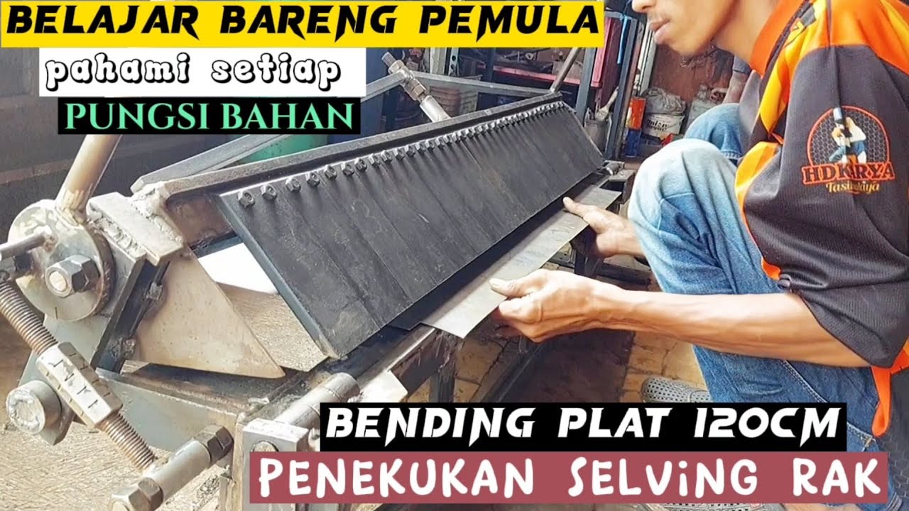 cara buat bending plat manual penekukan selving Rak