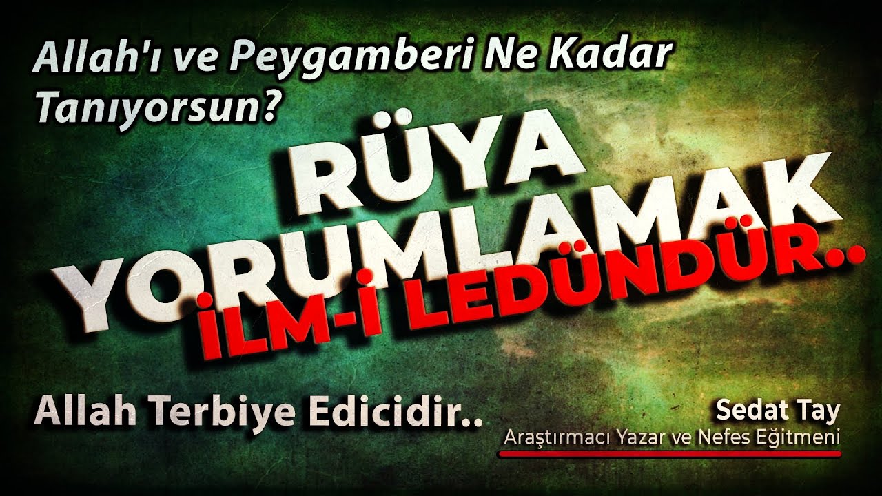 İLM-i LEDÜN Ehli Kimdir? / Allah'ı ve Peygamberi Ne Kadar Tanıyorsun? / @sedattay
