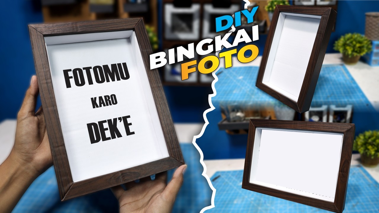 Buat BINGKAI FOTO 3D Modal Kardus Bekas | DIY FRAME FORM CARDBOARD