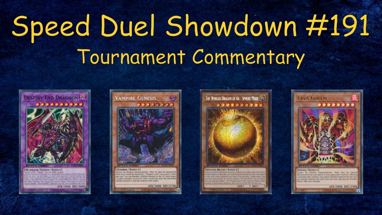 Speed Duel Showdown #192 Tournament Commentary