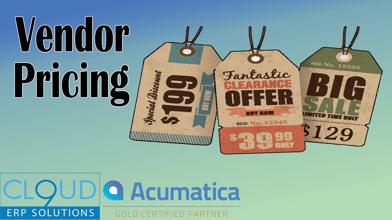 Acumatica - Manage Vendor Pricing