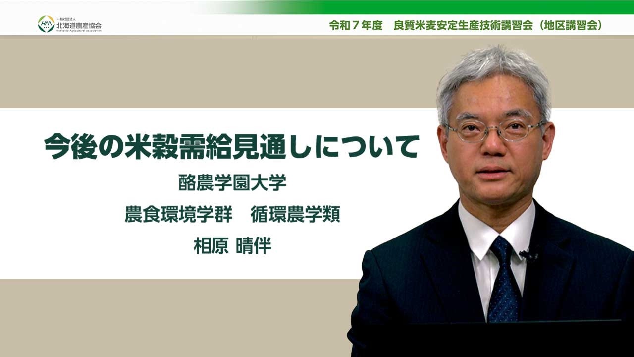 今後の米穀需給見通しについて