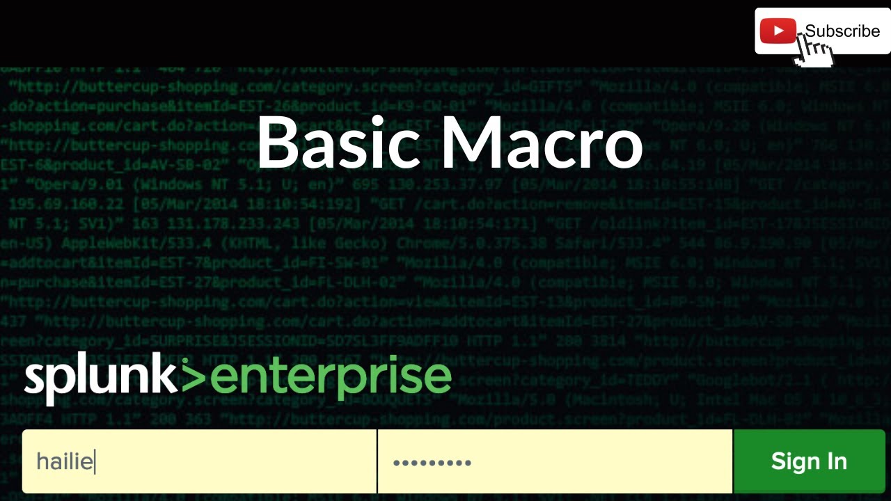 Splunk: How to Make a Macro