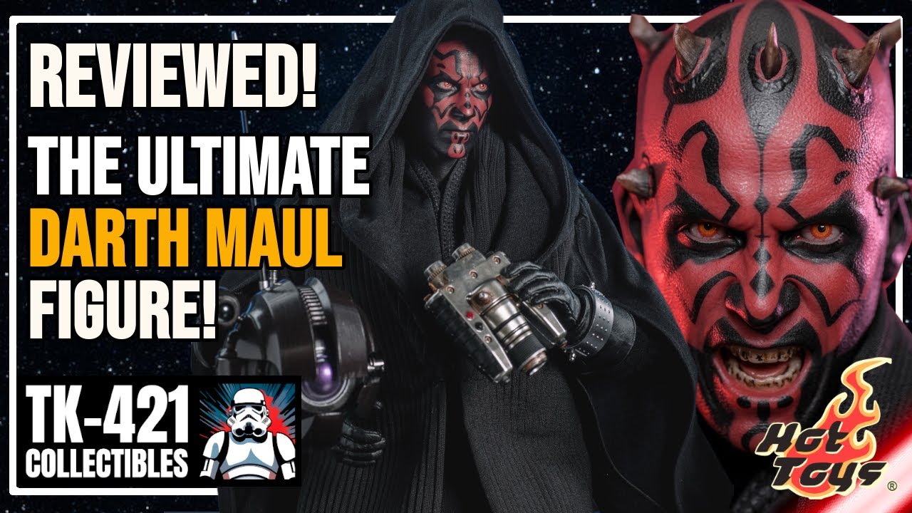 Hot Toys DARTH MAUL With Sith Speeder - The DEFINITIVE Maul?  The Phantom Menace MMS749.