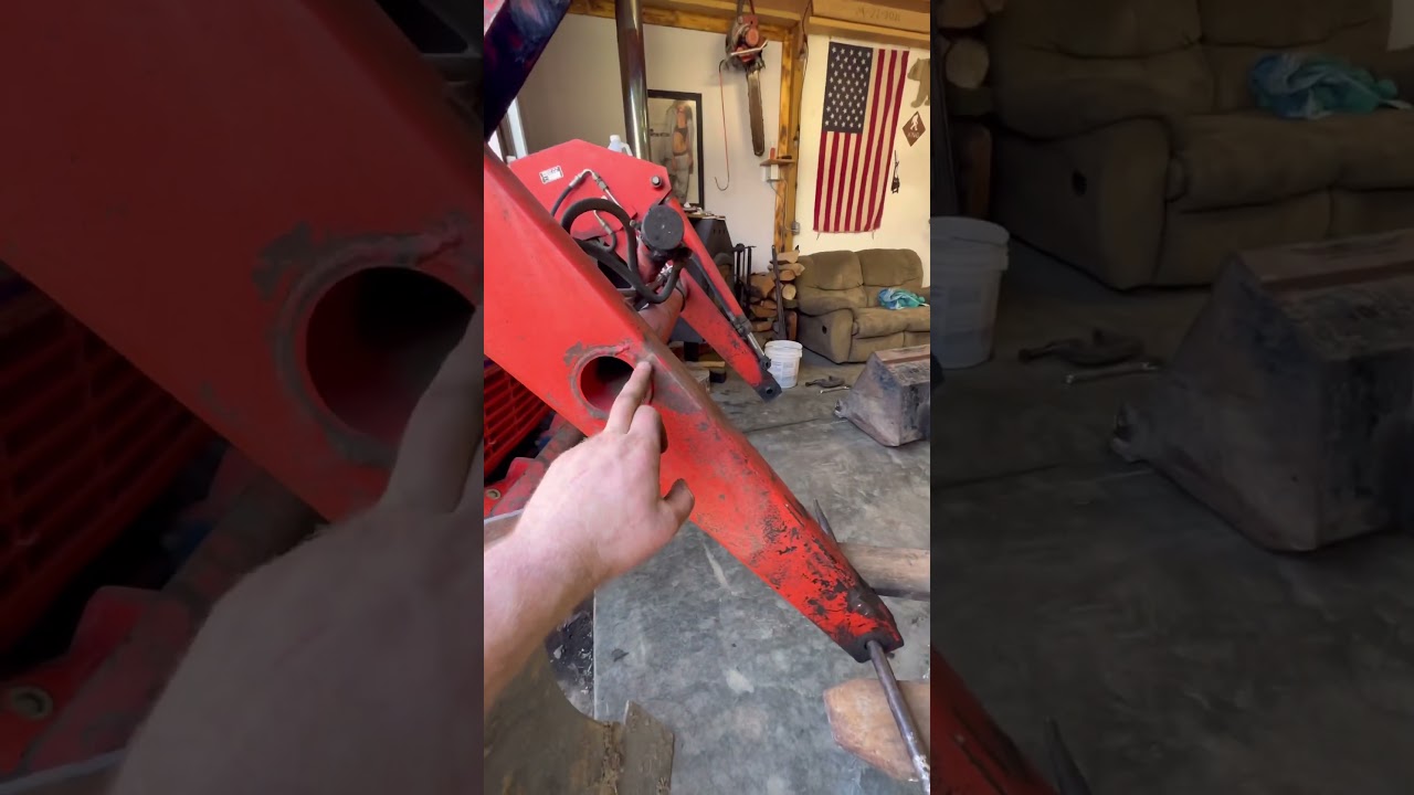 Fixing A Bent Tractor Loader