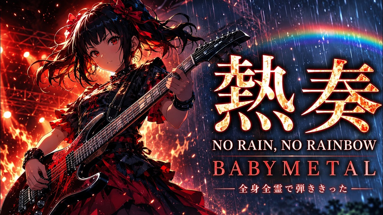 【熱奏】BABYMETAL / NO RAIN, NO RAINBOW 全身全霊で弾ききってみた