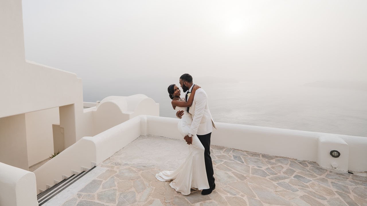 S&M's micro-wedding: A Dreamy Celebration at Andromeda Villas, Santorini | Vanilla Sky Weddings