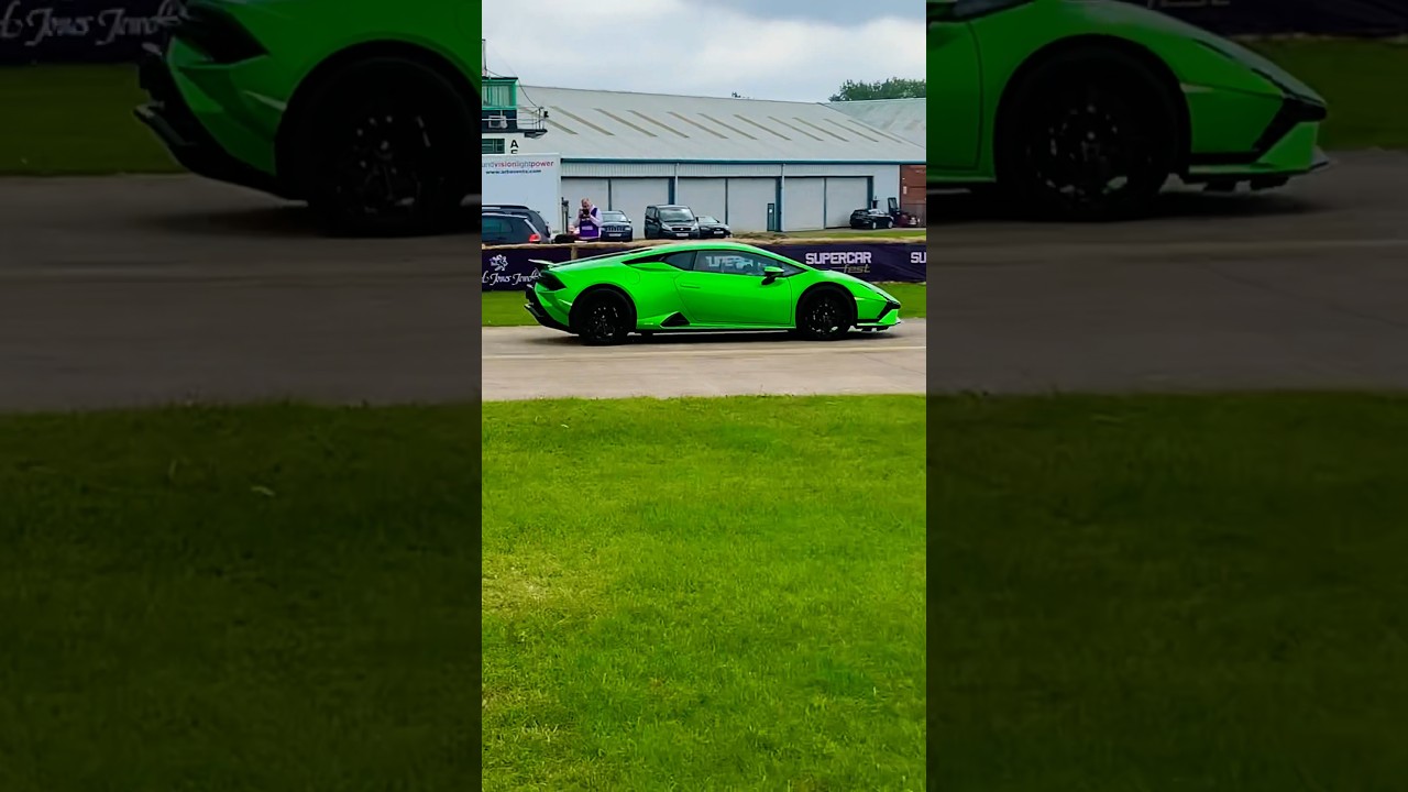 INSANE SOUND! LAMBORGHINI HURACUN TECNICA FLAT OUT AT SUPERCAR FEST! #shorts #viral #trending #cars