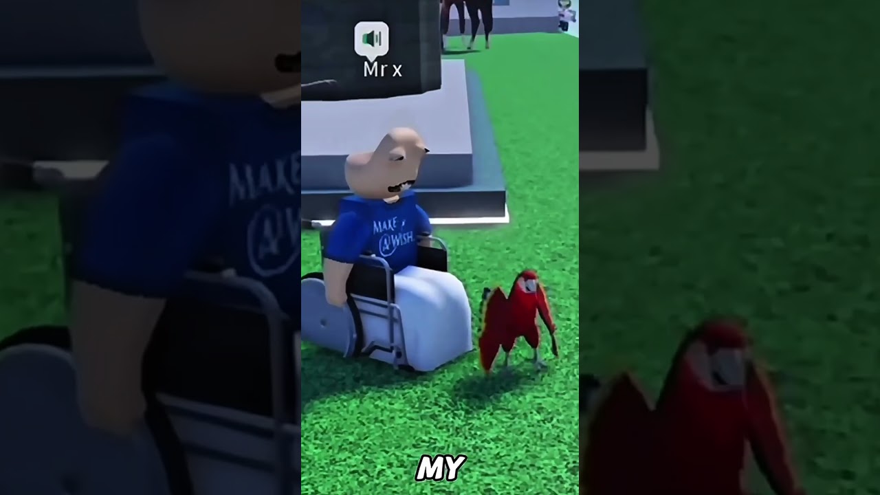 bro got CLIPPED by a PARROT 🥀#roblox #robloxfunny #robloxmicup #micup#micuproblox #robloxian#roblox