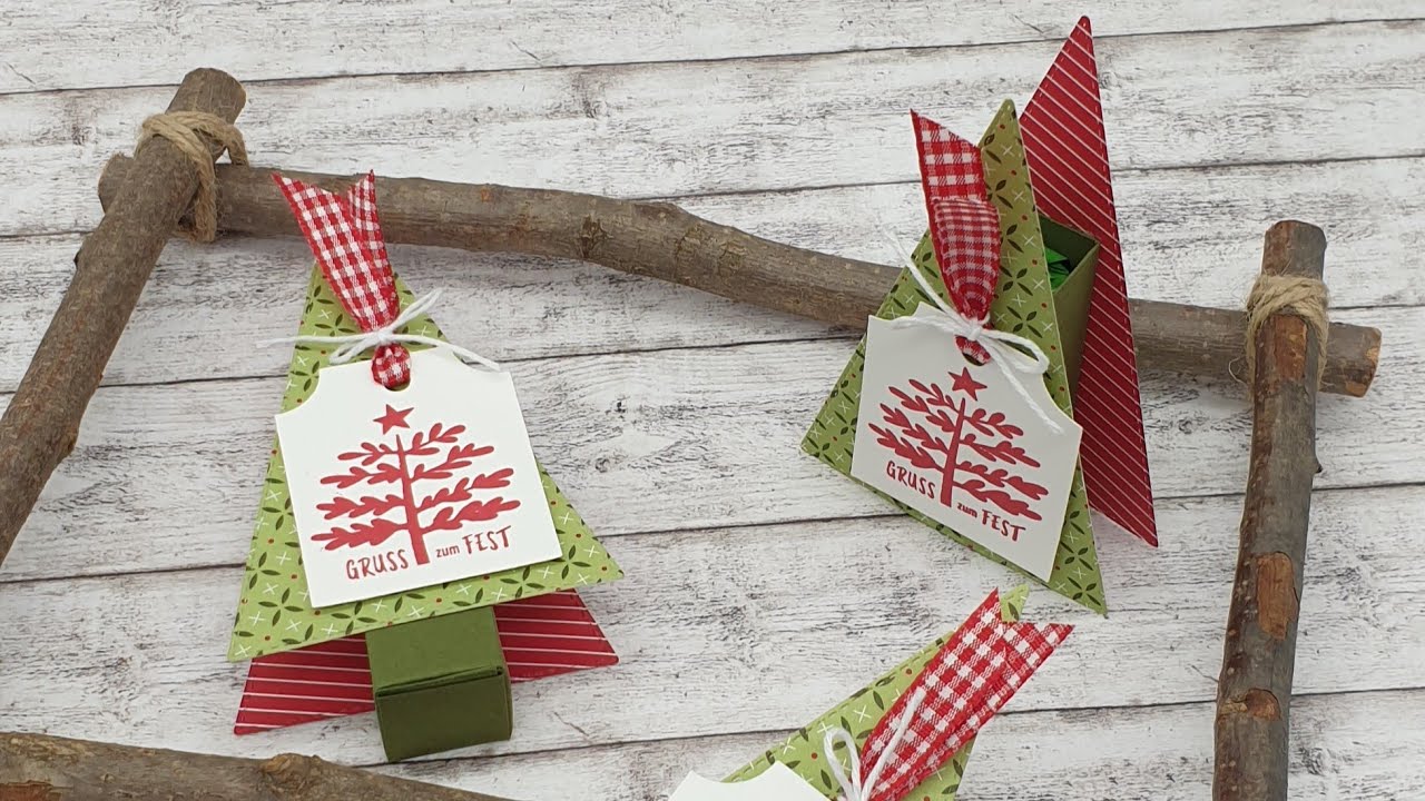 Tannenbäume als Goodies | Verpackung | Das Bastelzimmer by Alina Meyer | Stampin'Up! | Anleitung