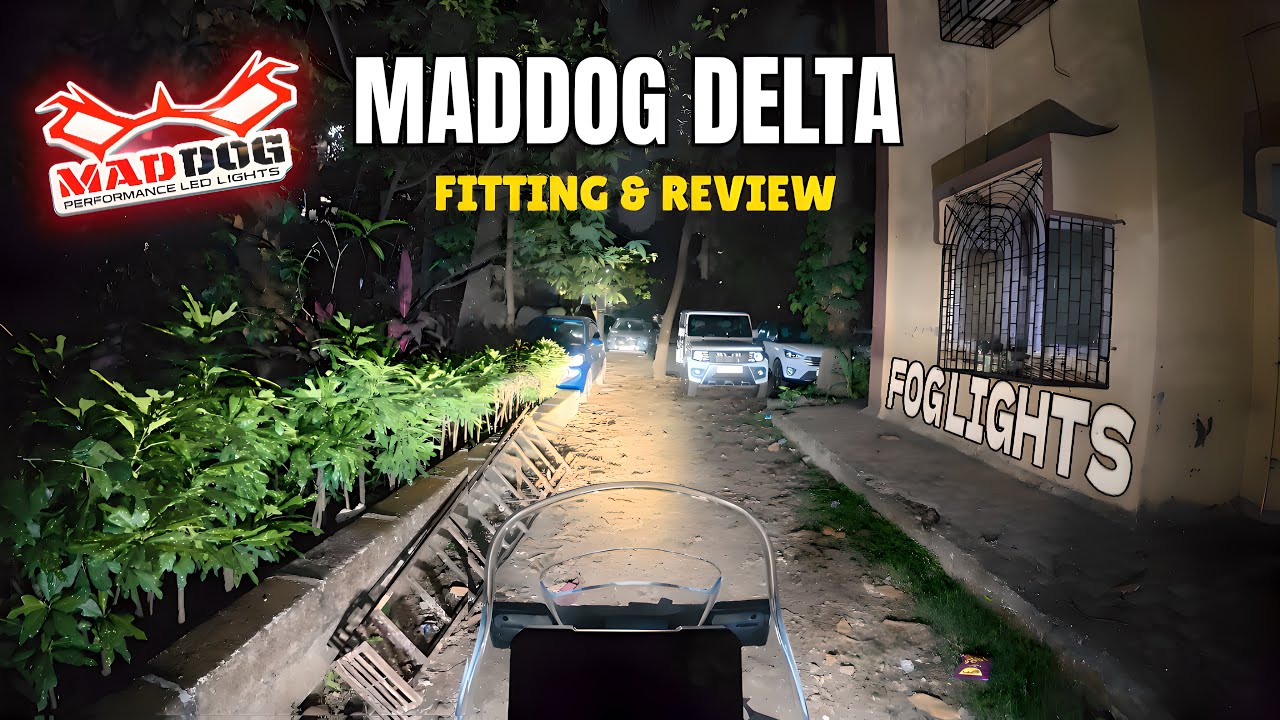 Maddog delta aux light fitting on KTM 390 ADV 