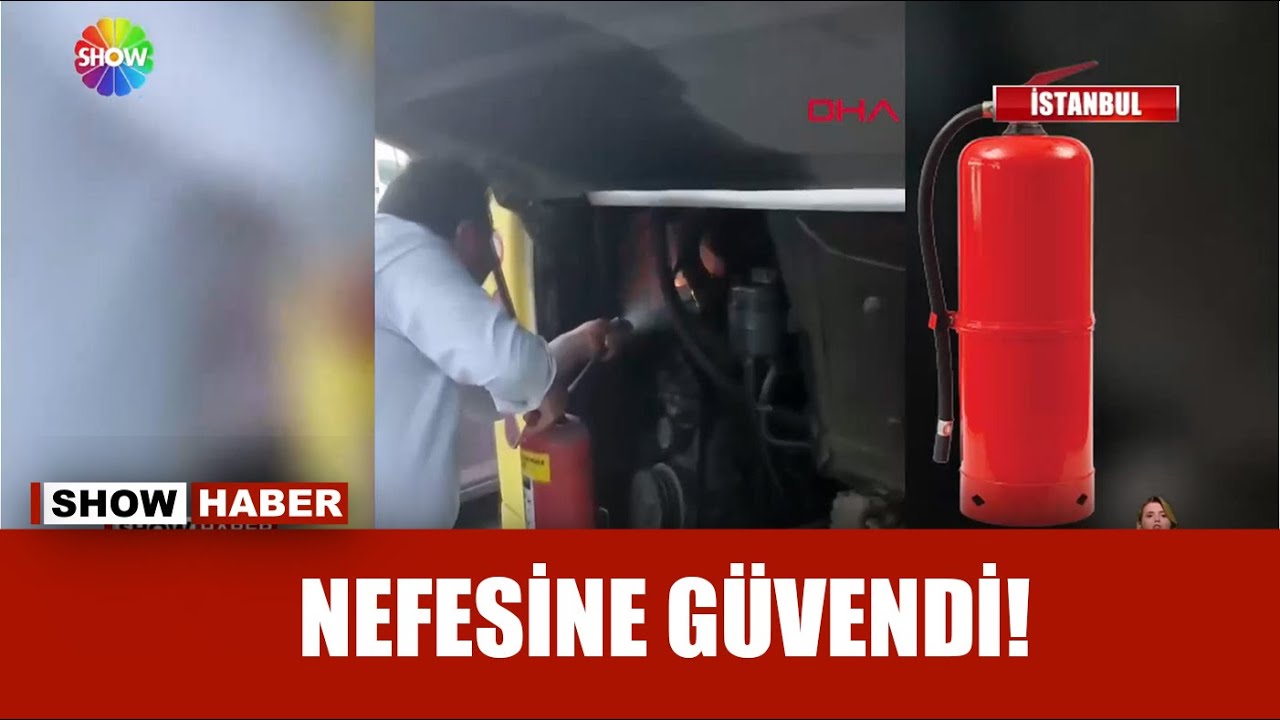 Yangını üfleyerek söndürmeye çalıştı!