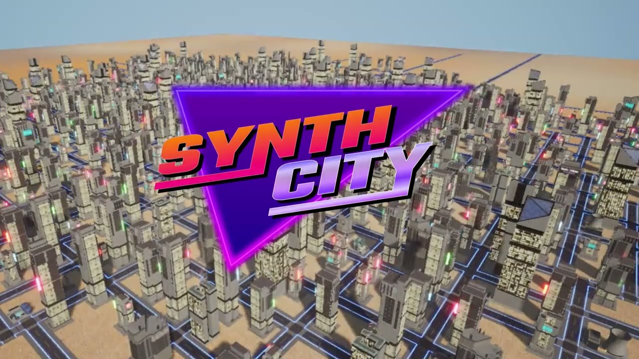 SynthCity: 1 Hour Gameplay & Custom Synthwave Mix 🎵 | Next-Gen Web3 City Builder