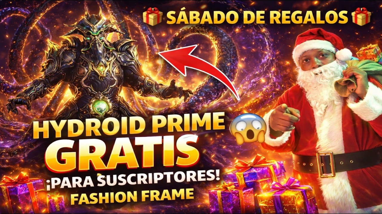 WARFRAME👉¡SÁBADO DE REGALO🎁EXCLUSIVO!  HYDROID PRIME para SUSCRIPTORES + FASHION FRAME 😱