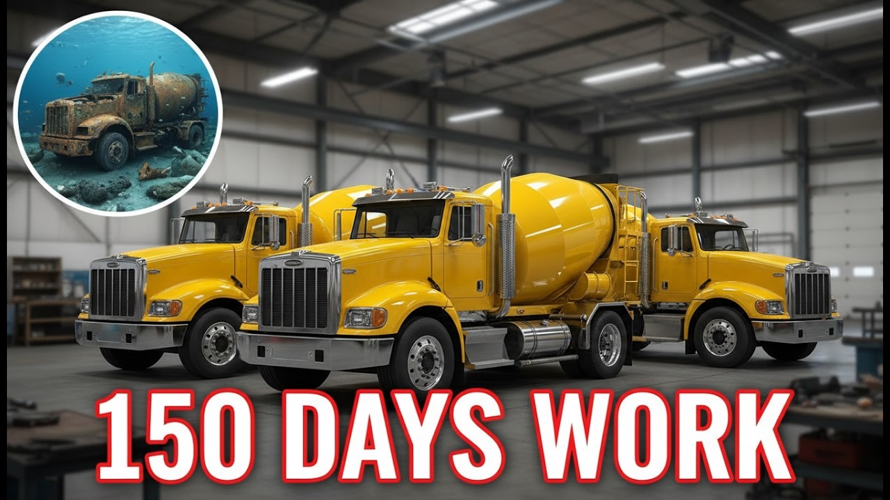 Impossible Rescue! Restoring 3 Rusted Cement Tankers Underwater for a Massive Factory]