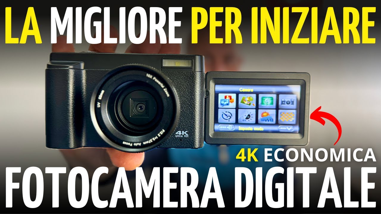 LA MIGLIORE FOTOCAMERA 4K ECONOMICA PER INIZIARE! FOTOCAMERA IDEALE per PRINCIPIANTI